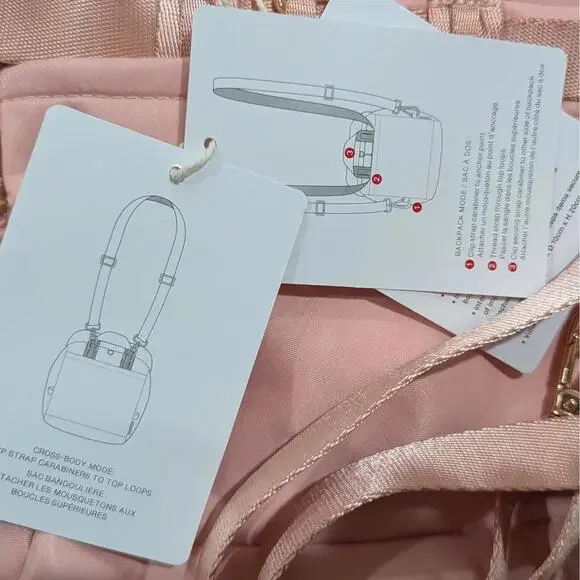 Lululemon Wunderlust Convertible Backpack Mini Pink 3L Crossbody Bag NWT - Picture 8 of 8